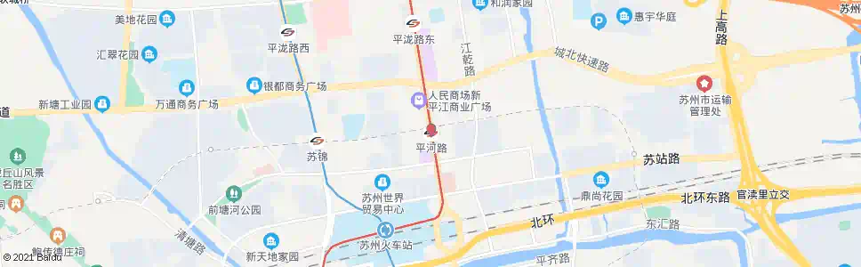 苏州平河路站_公交站地图_苏州公交_妙搜公交查询2024