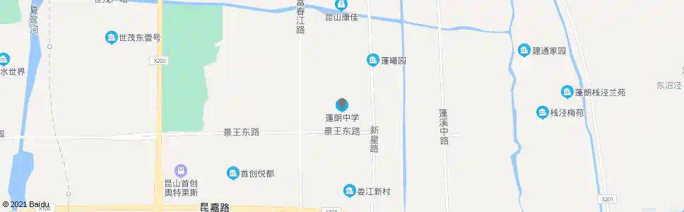 苏州蓬朗中学_公交站地图_苏州公交_妙搜公交查询2024