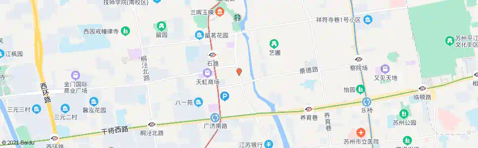 苏州爱河桥_公交站地图_苏州公交_妙搜公交查询2024