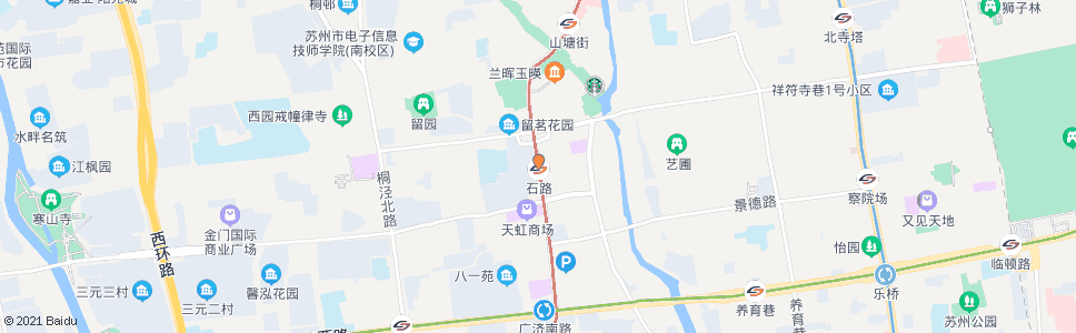 苏州广济桥(石路)_公交站地图_苏州公交_妙搜公交查询2024
