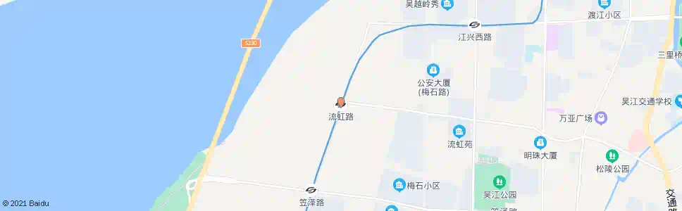 苏州流虹路站_公交站地图_苏州公交_妙搜公交查询2024