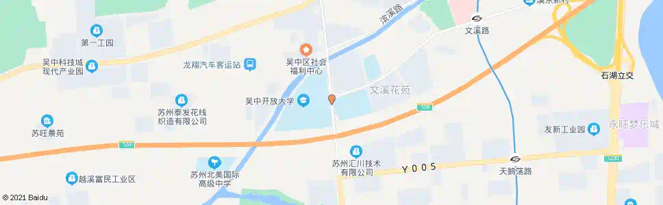 苏州吴中区职教中心_公交站地图_苏州公交_妙搜公交查询2024