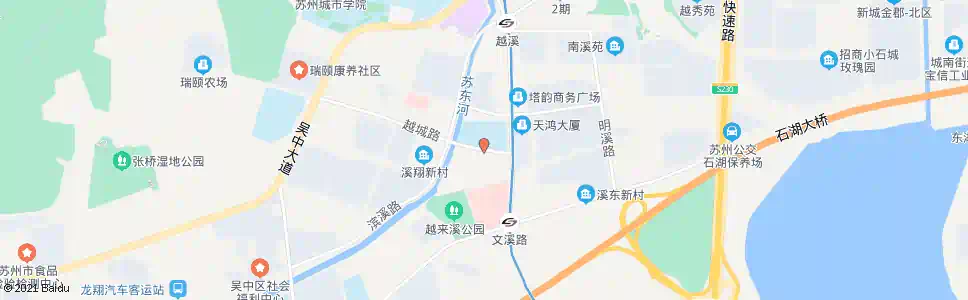 苏州越溪中心小学_公交站地图_苏州公交_妙搜公交查询2024