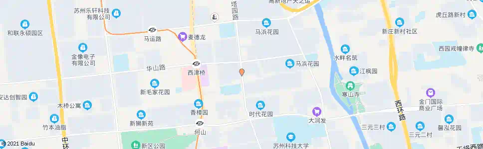 苏州佳林花苑西_公交站地图_苏州公交_妙搜公交查询2024