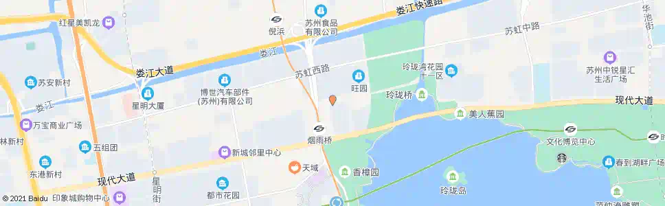 苏州湖畔花园_公交站地图_苏州公交_妙搜公交查询2024