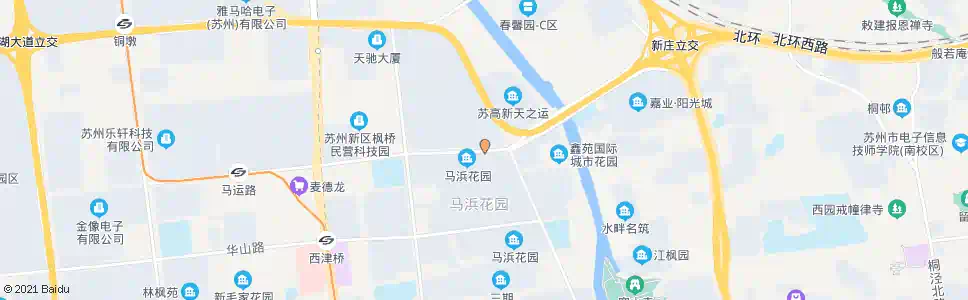 苏州马浜花园_公交站地图_苏州公交_妙搜公交查询2024