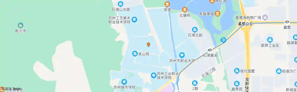 苏州国际教育园(建设交通校)_公交站地图_苏州公交_妙搜公交查询2024