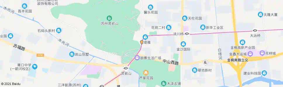 苏州灵岩山东_公交站地图_苏州公交_妙搜公交查询2024