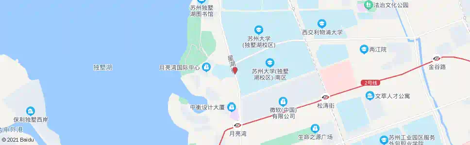 苏州独墅湖体育馆东_公交站地图_苏州公交_妙搜公交查询2024