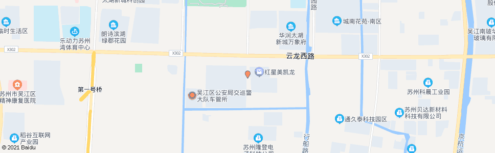 苏州中山南路云龙路南_公交站地图_苏州公交_妙搜公交查询2024