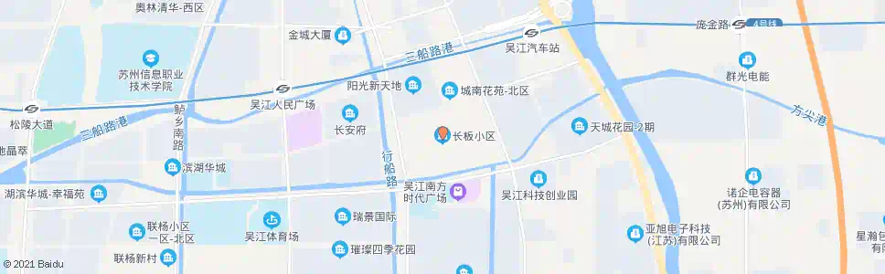 苏州长板小区_公交站地图_苏州公交_妙搜公交查询2024