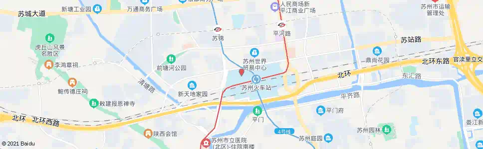 苏州汽车客运北站_公交站地图_苏州公交_妙搜公交查询2024