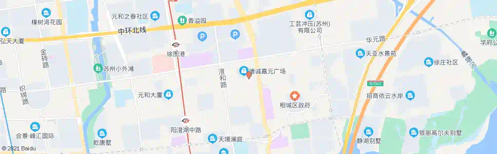 苏州嘉元路相城大道西_公交站地图_苏州公交_妙搜公交查询2024