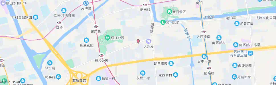 苏州解放新村(姑苏区行政服务中心)_公交站地图_苏州公交_妙搜公交查询2024