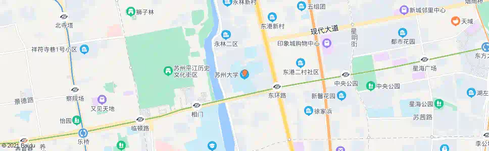 苏州苏大北校区_公交站地图_苏州公交_妙搜公交查询2024