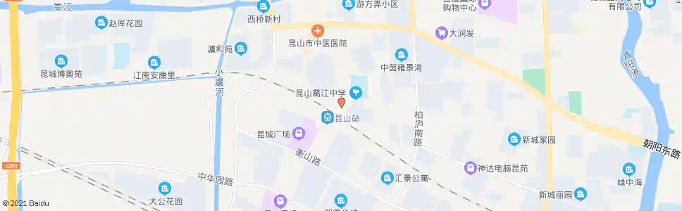 苏州昆山火车站北广场_公交站地图_苏州公交_妙搜公交查询2024