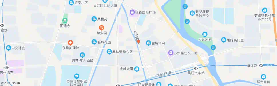 苏州花园路体育路南_公交站地图_苏州公交_妙搜公交查询2024