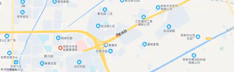 苏州龙腾工业园(通港路)_公交站地图_苏州公交_妙搜公交查询2024