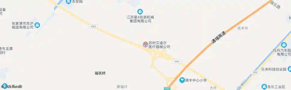 苏州艾迪尔_公交站地图_苏州公交_妙搜公交查询2024