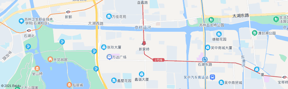 苏州新家桥_公交站地图_苏州公交_妙搜公交查询2024