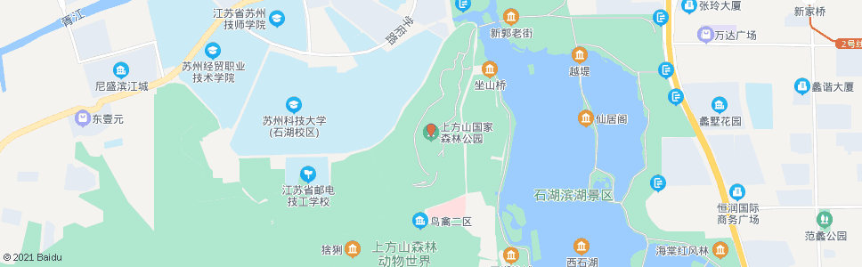 苏州上方山森林公园_公交站地图_苏州公交_妙搜公交查询2024