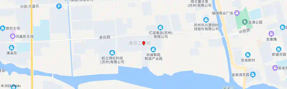 苏州港田工业坊西_公交站地图_苏州公交_妙搜公交查询2024