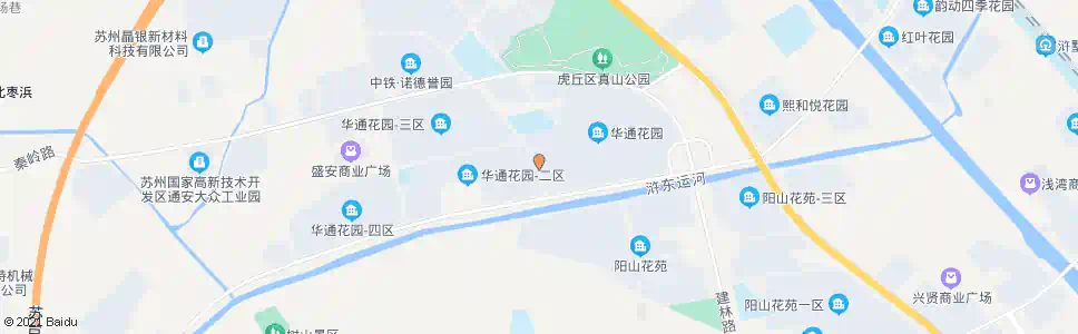 苏州华通花园一区西_公交站地图_苏州公交_妙搜公交查询2024