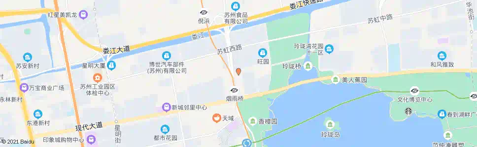 苏州湖畔花园首末站_公交站地图_苏州公交_妙搜公交查询2024