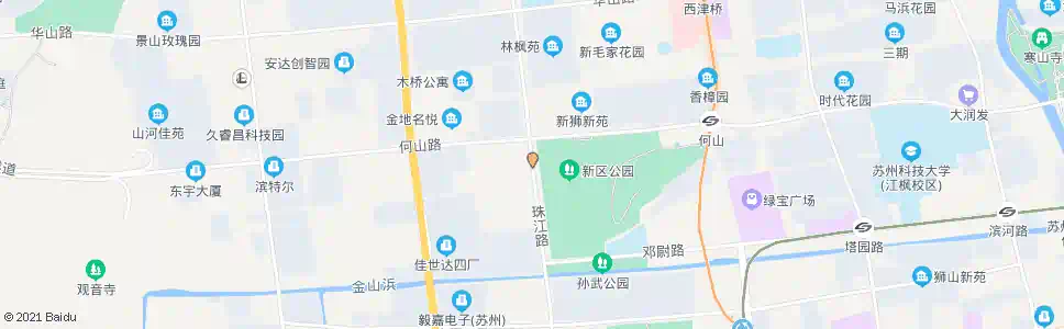 苏州新区公园西_公交站地图_苏州公交_妙搜公交查询2024