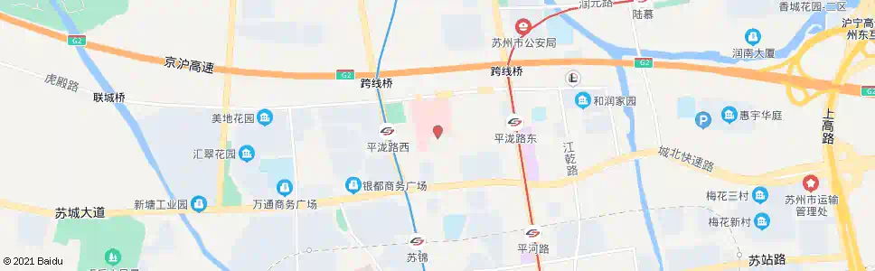 苏州第一人民医院南门_公交站地图_苏州公交_妙搜公交查询2024