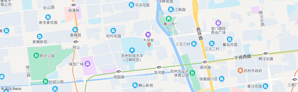 苏州大学科技园_公交站地图_苏州公交_妙搜公交查询2024