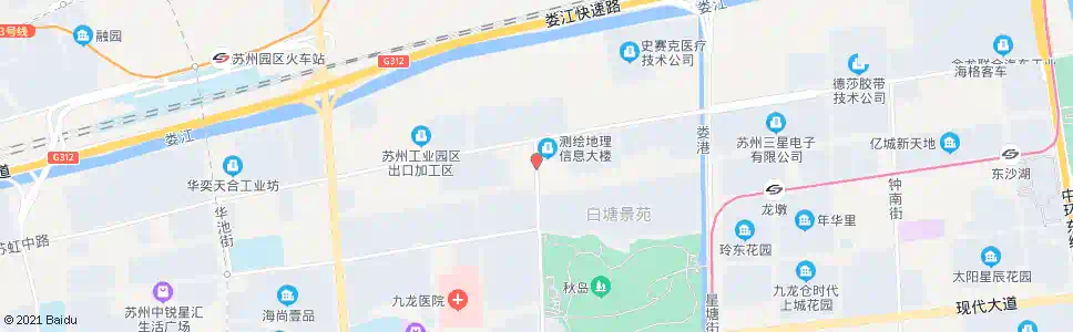 苏州园区综保西区南_公交站地图_苏州公交_妙搜公交查询2024