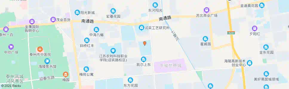 泰州春兰学院_公交站地图_泰州公交_妙搜公交查询2024