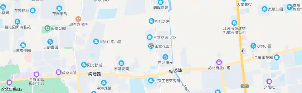 泰州玉堂花园_公交站地图_泰州公交_妙搜公交查询2024