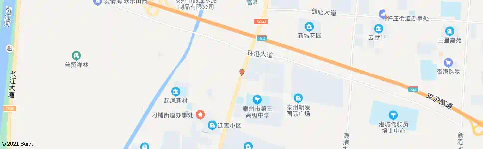 泰州刁铺立交桥_公交站地图_泰州公交_妙搜公交查询2024