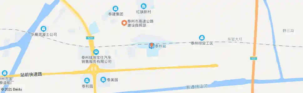 泰州卞庄_公交站地图_泰州公交_妙搜公交查询2024