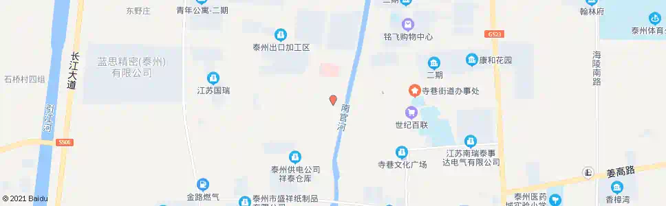 泰州寺巷_公交站地图_泰州公交_妙搜公交查询2024