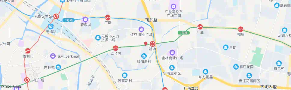 无锡靖海新村_公交站地图_无锡公交_妙搜公交查询2024