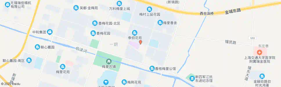 无锡泰伯苑二区(市民中心)_公交站地图_无锡公交_妙搜公交查询2024