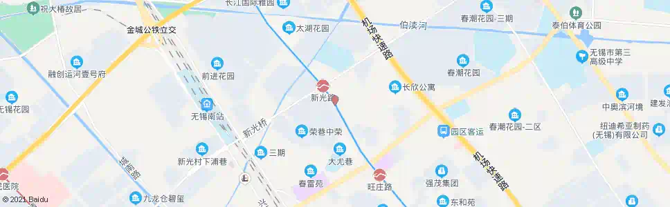 无锡新光路(长江北路)_公交站地图_无锡公交_妙搜公交查询2024