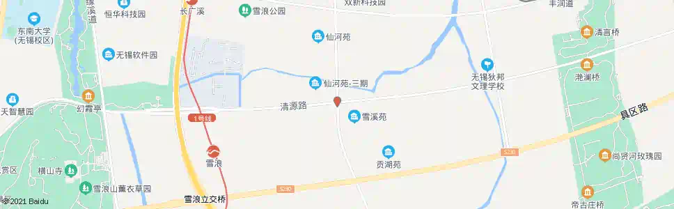 无锡清源路(五湖大道)_公交站地图_无锡公交_妙搜公交查询2024