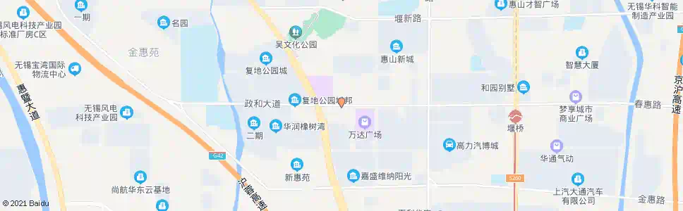 无锡惠山区市民广场_公交站地图_无锡公交_妙搜公交查询2024