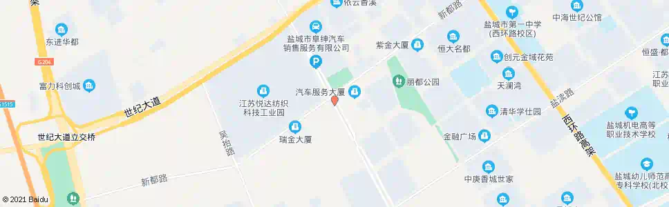 盐城华晓医药物流_公交站地图_盐城公交_妙搜公交查询2024