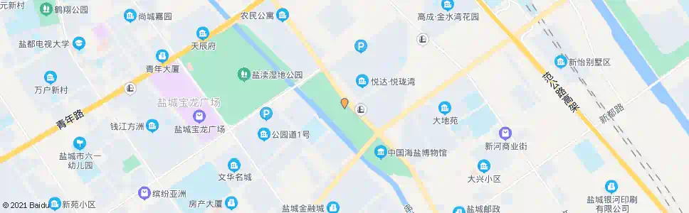 盐城水街(南)_公交站地图_盐城公交_妙搜公交查询2024