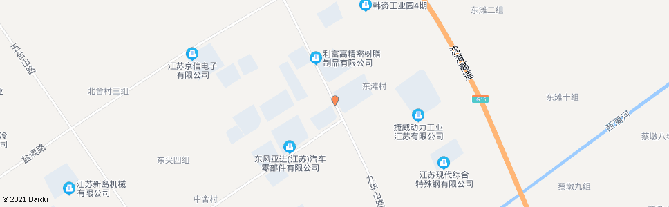 盐城九华山路赣江路口_公交站地图_盐城公交_妙搜公交查询2024