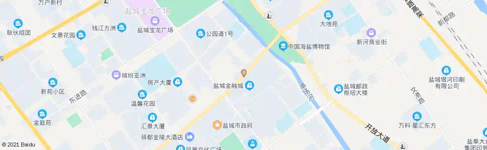 盐城金融城_公交站地图_盐城公交_妙搜公交查询2024