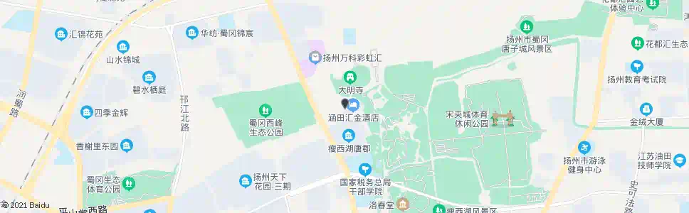 扬州大明寺_公交站地图_扬州公交_妙搜公交查询2024