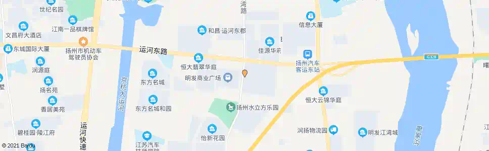 扬州金盛国际家居(汽车东站)_公交站地图_扬州公交_妙搜公交查询2024