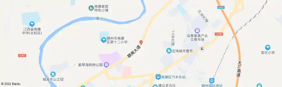 赣州朱边村_公交站地图_赣州公交_妙搜公交查询2024