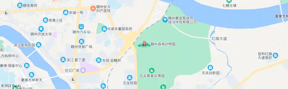 赣州动物园_公交站地图_赣州公交_妙搜公交查询2024